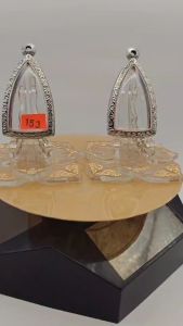 M#153 หนา/บาง ตลับพระ/กรอบพระ​สเตนเลสลาย ​วงใน​ 2.35*4.0 ซม. ​พิมพ์เนื้อว่าน/โลหะปู่ทวดหรือใกล้เคียง เป็นต้น ● ขนาดที่ใส่สวย 2.0*3.6 ซม