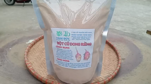 gói 100g bột củ dong riềng nguyên chất