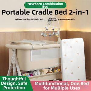 MLZH | Multifunctional Portable Convertible Crib Infant Bed