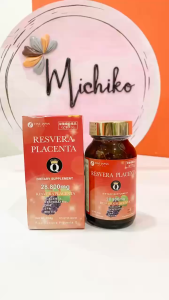 Viên uống đẹp da Resvera Placenta Q Nhật Bản chống lão hoágiảm nếp nhăn trên da dưỡng trắng tăng cường sinh lý nữ cải thiện nám (hộp 120 viên)