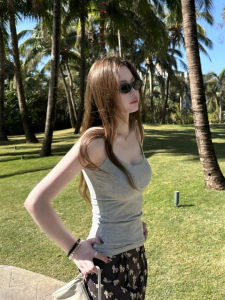 SUHUIQIAN | Slimming Spaghetti Strap Tank Top Summer Wear In-Built Padding