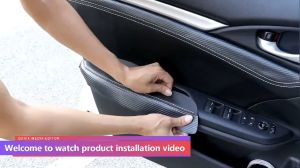 DIYMO 1 pair car Door Armrest panel Cover For Ford ecosport 2013 2014 2015 2016 2017 door armrest handle Car Interior Decor Soft Leather cover
