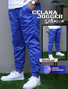 CELANA PANJANG JOGGER HARIAN POLOS SWEATPANTS TRAINING DEWASA PRIA WANITA JUMBO SIZE M-XXL JOGER OLAHRAGA GYM BAHAN LOTTO PREMIUM
