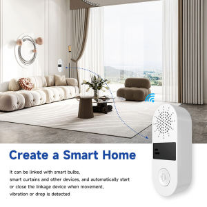 Tuya WiFi vibration sensor 130 decibel sound and light alarm real-time vibration reminder for smart life APP.