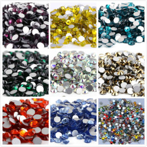 ss6~ss34 AAAAA Top Quality Crystal Non Hotfix Rhinestone Super Bright Glass Strass 3D Nail Art Decoration DIY Dress Clothing