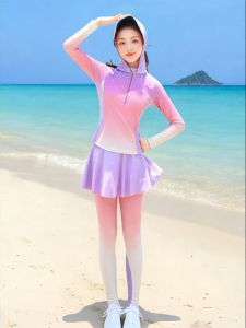 XTEP | Hooded Separate Slimming Swimsuit