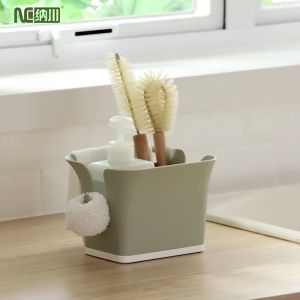 NACHUAN Tableware Cutlery Storage Box Chopsticks Spoon Multifunctional Drainer Rack Kitchen Utensil Fork Knife Storage Holder
