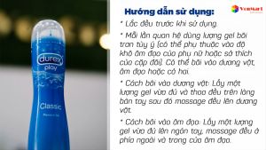 Gel bôi trơn DUREX PLAY CLASSIC hàng Thái 50ml gel bôi trơn DUREX gốc nước tăng khoái cảm