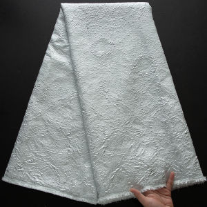 Vải Ren Gấm Jacquard Màu Hồng Rực Rỡ Óng Ánh Họa Tiết Nổi Chất Liệu Polyester 100% Dùng Cho Váy Dự Tiệc Cưới