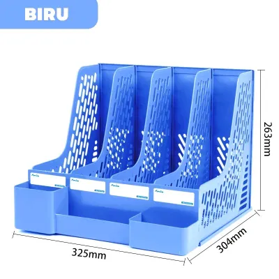 Rak Sekat Buku File Organizer Meja Minimalis | Desktop Organizer Multifungsi dengan Laci Unik