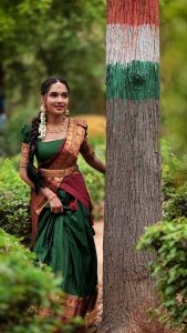 [PRE-ORDER] SEMISTITCHED NARAYAN PET WITH ZARI WEAVING WORK LEHENGA CHOLI {ETA:2025-12-31}