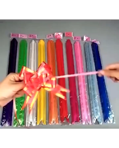 10PCS 3x49CM Magic Ribbon Flower Party Wedding Birthday Gift Flower Bow Wrap Pull Ribbon