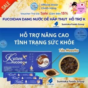 [NSF1111 Giảm 111K] Tảo Biển Xanh FUCOIDAN KUREN Okinawa Nhật Bản - Hộp 30 Gói Hỗ Trợ Điều Trị Ung Thư Chính Hãng