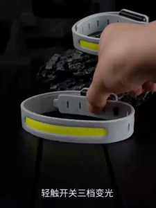 LED Mini Portable Armband Light COB Night Running Wrist Lamp 500LM Outdoor Camping Cycling Rechargeable Safety Warning Lantern