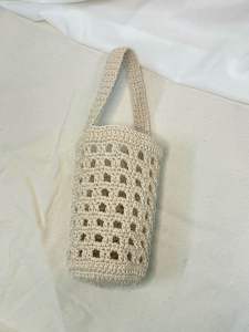 TÚI ĐỰNG BÌNH/LY GIỮ NHIỆT MÓC THỦ CÔNG - HOẠ TƯỚI LƯỚI