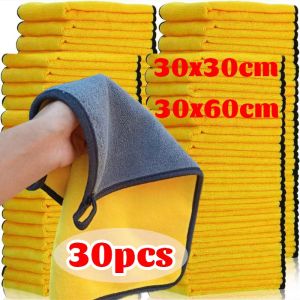 3-30PCS Car Nano Ultra Fiber Cloth Towel Microfiber Car Wash Towel Coral Fleece Towel Car Care Clean Cloth for Car Home Living