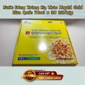 Nước đông trùng hạ thảo Gold hộp vàng 70ml x 30 gói