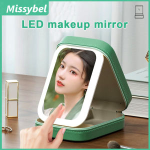 LED Mirror Makeup Storage Box Portable Makeup Mirror Travel Makeup Box Makeup Bag Large Capacity Makeup Storage Box Makeup Accessories