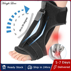 Hengfa Lina 1Pcs Adjustable Drop Foot Orthotic Brace Support Pain Relief Tool Plantar Fasciitis Dorsal Night Splint Foot Orthosis Stabilizer