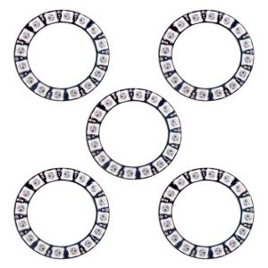WS2812B 5050 RGB LED Ring 7 / 8 / 12 / 16 / 24 / 60 Bits Lamp Light with Integrated Drivers WS2812 for Arduino Raspberry Pi