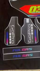 Decal Honda CRF 150L IRON MAIDENT ORANGE HITAM D-I2-263 I2-713 I2-959