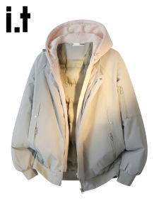 izzue | Color Block Mens Casual Thickened Jacket