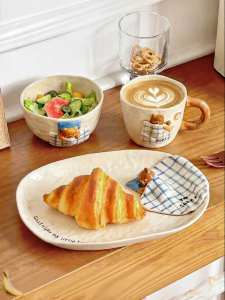MODERN SWEETHOME | Bear Underglaze Ceramic Tableware Small Plate