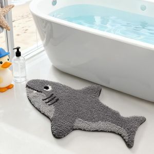 VIKAMA Cartoon Animal Wool-Like Carpet for Childrens Bedroom Soft Area Rug Anti-Slip Bathroom Floor Mat Home Decoration