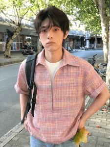 LIUBU | Korean Style V-neck Stripe 2-in-1 Summer Teen Look T-shirt