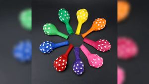 Gifts Home BalonLatex Polkadot(100 PCS) High Quality Tebal 12Inch Mix / Balon Latex Polkadot Random