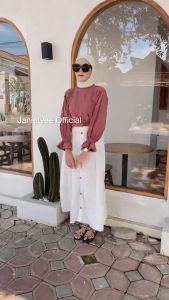 UNIKDANMURAHH - COD BAYAR DI TEMPAT Gamalia Puffy Hand Top JUMBO XXL BAJU ATASAN BLOUSE BLUS WANITA UKURAN JUMBO OVERSIZE