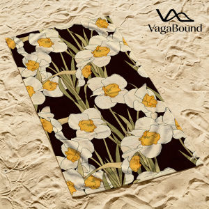 Daffodil Pattern Quick Drying Beach Towels Ultra Lightweight Fast-drying Super Absorbent It is a must-have item for summer