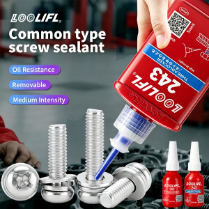 Thread Locking Agent Sealant 243 Anaerobic Glues Anti Loose Screw Glues Fastening Quickly Cured Threadlocker Adhesive for Screw