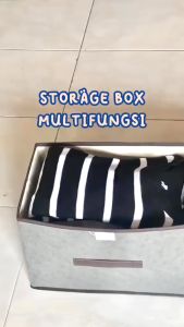 Storage Box 2 In 1 Kotak Organizer Tempat Penyimpanan Baju Pakaian Lipat Serbaguna