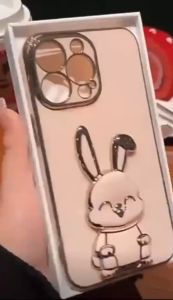 เคสโทรศัพท์ สำหรับรุ่น  ซิลิโคนนิ่ม ดีไซVIVO V50 V60 V50LITE V60LITE   น์หรูหรา พร้อมขาตั้ง ลาย การ์ตูน กระต่าย น่ารัก ตั้งได้ ฝาหลัง กันกระแทก