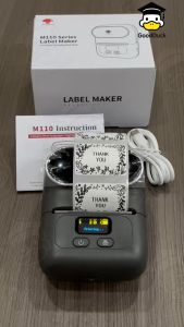 เครื่องปริ้นพกพา เครื่องปริ้นความร้อน เครื่องปริ้นสติ๊กเกอร์ พิมพ์ใบปะหน้า Phomemo M108 Promax รองรับหน้ากระดาษ 20-50mm บลูทูธ USB Bluetooth