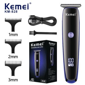 Kemei KM-828 Hair Trimmer For Men Razor Professional Hair Clipper Cutting Machine 0mm Oil Head Beard Shaver