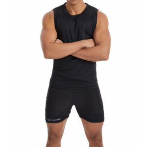 Mens New Large Size Breathable Ice Silk Quick Dry Sleeveless Vest Round Neck Casual Running Fitness M-8xl Summer Sports T-Shirt