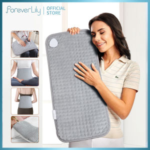 Foreverlily แผ่นทำความร้อนไฟฟ้าผ้าห่มอุ่นประคบร้อนที่จะผ่อนคลายกล้ามเนื้อสำหรับไหล่หลังคอกระดูกสันหลัง Relief ปวดขาแผ่นความร้อนปรับอุณหภูมิได้60*30ซม.