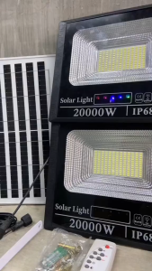 Solar light led outdoor lighting IP68 waterproof with solar panel set energy saving motion sensor ABS no heavy duty Flood lamp