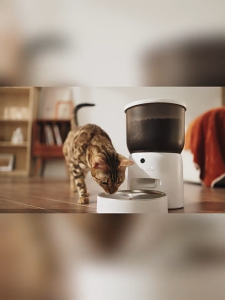 MeeGoo Pet Smart Automatic Feeder WIFI Remote One-Click Feeding Dual Power System Multiple Fresh-Keeping Real-Time Video Interaction