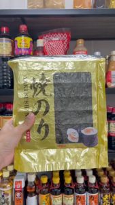 (50 Lá / Gói) Rong Biển cuộn cơm sushi cuộn kimbap Yaki Nori GOLD PLUS 140G
