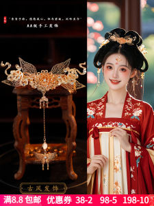 เครื่องประดับผมสไตล์จีนโบราณ มงกุฎผม ติดผม ตกแต่งผม เครื่องประดับผมสำหรับเด็กผู้หญิง มงกุฎผมสไตล์จีนโบราณ วัสดุอื่นๆ