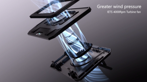 (Cyclone PH) (ORIGINAL) IETS GT311 | GT300S High RPM Cooling Pad for 14-17 inch Laptops w/ RGB Light Gt311 Laptop Cooler - Lazada