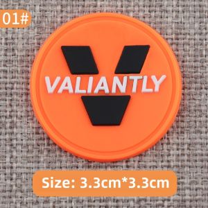 Cute Fashion Cartoon Leather Tag Clothes Patch Bags Decorative Sticker Silicone Rubber PVC Software DIY Repair