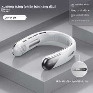 Quạt Cổ Di Động 10000mAh Mini Bladeless USB Có Thể Sạc Lại 3 Tốc Độ Bộ Làm Mát Đeo Cổ Bằng Điện Không Dây Im Lặng Để Thoải Mái Khi Đi