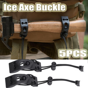 5Pcs Elastic Rope Buckle Multi-purpose Tactical Flashlight Clip Hiking Hanging Cup Holder Bag Plug-In Fixed Clamp Outdoor Backpack Tool Binding Buckle