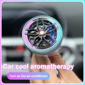 Car aromatherapy ornaments solid balm car supplies air outlet air conditioner decoration fragrance aromatic creative wheel shape