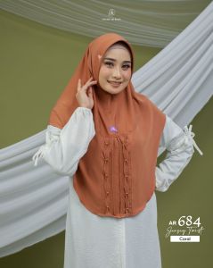 ARRAFI Hijab Instan AR 684 Jersey Premium Polos Pet Antem Daily