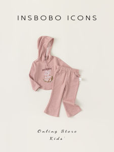 insbobo | Bộ Áo Hoodie In Hình Dễ Thương Cho Bé Gái Mùa Xuân Thu